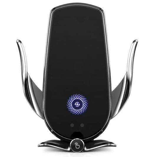 15W Fast Charging Wireless Car Charger Mount – Automatic Phone Holder 360° Rotation
