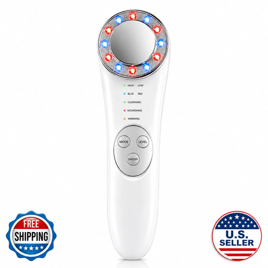 Microcurrent Facial Device 5-in-1 Face Massager for Skin Tightening & Lifting – Facial Care Tool